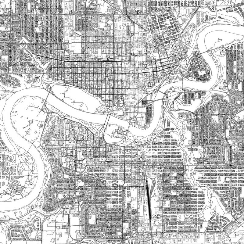 Vector city map